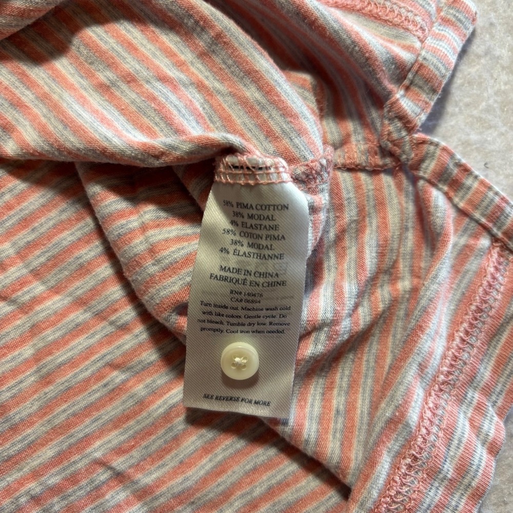 FAHERTY BRAND Movement Mens XL Striped Short‎ Sleeve Button Up Polo Shirt - Picture 5 of 10